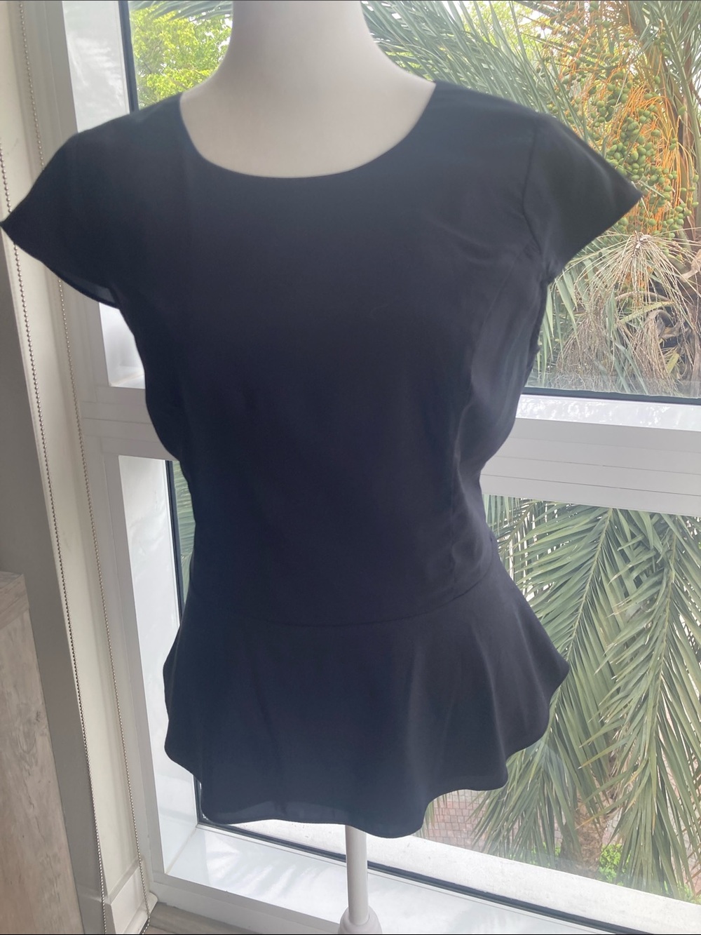 Express Black Peplum Blouse, size small